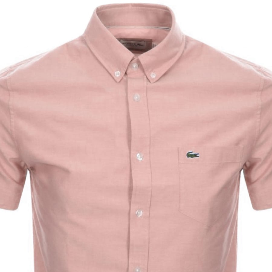 Alternative Image for ProductLacoste Short Sleeved Oxford Shirt Pink2
